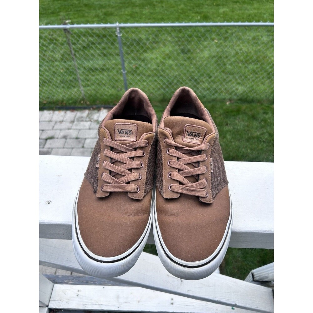 Vans Men’s Size 13 Brown Low Top Sneakers Lace Up Casual Shoes
